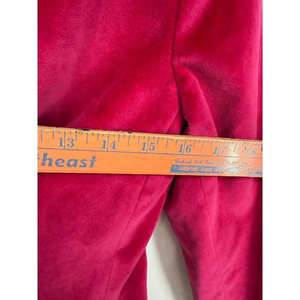 Supply & Demand Blazer Women XS Fuchsia Pink Velvet Notched Lapel NEW - Picture 10 of 10